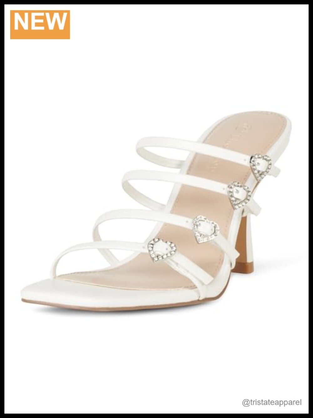 The Drop Naomi Strappy Buckle Heeled Sandal Wedding Mule